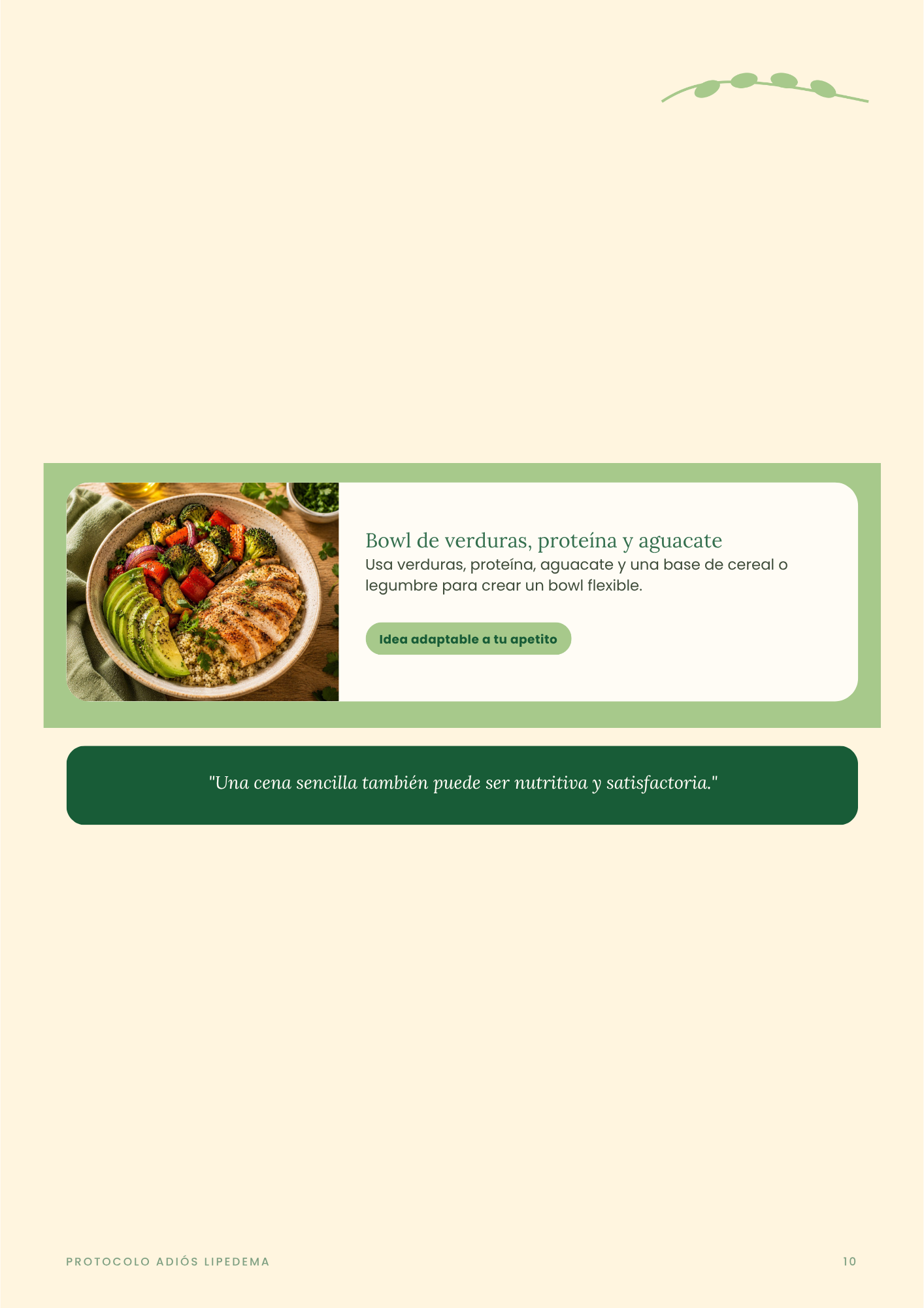 Página 10 de recetas de la guía digital