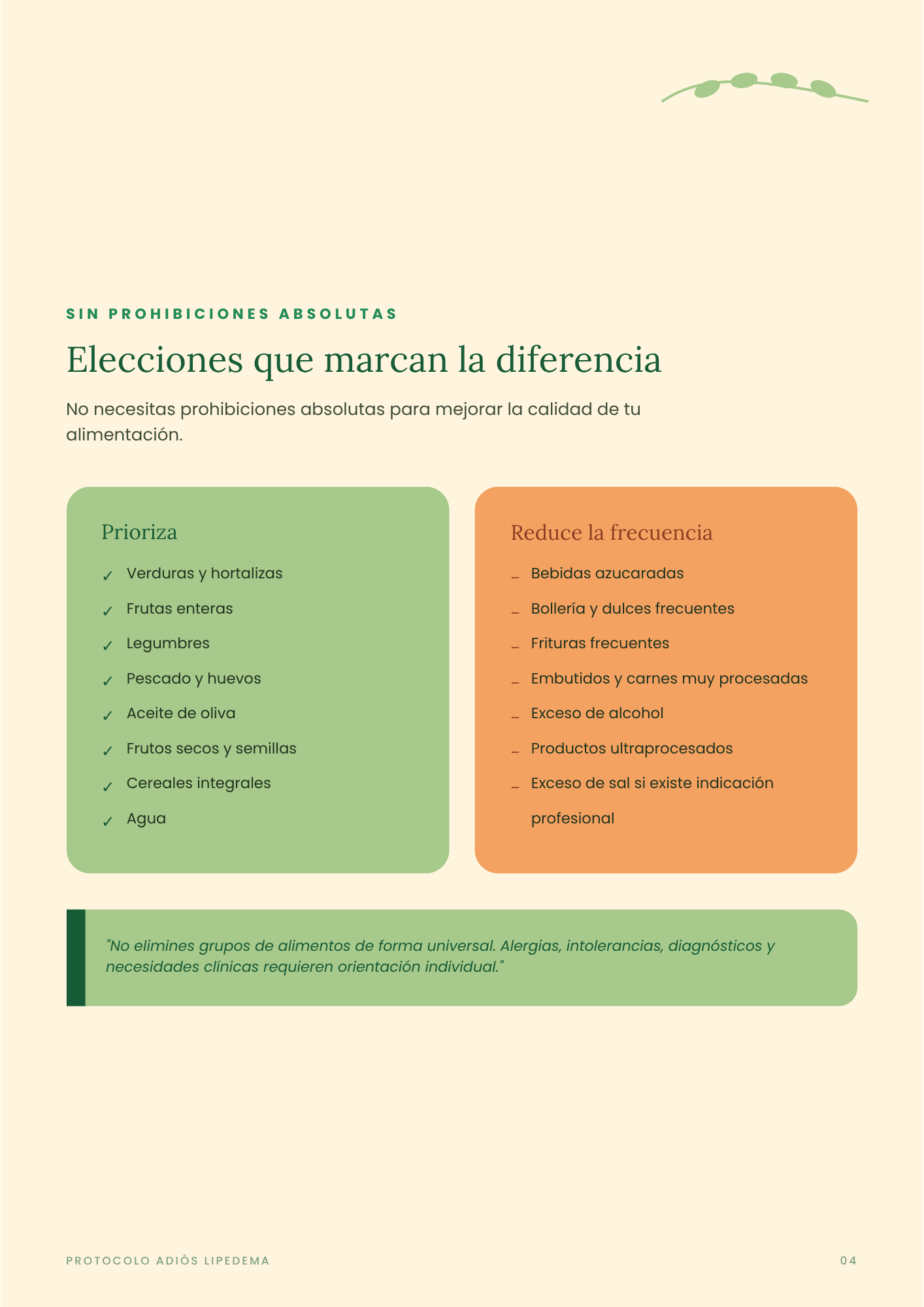 Página 4 de recetas de la guía digital